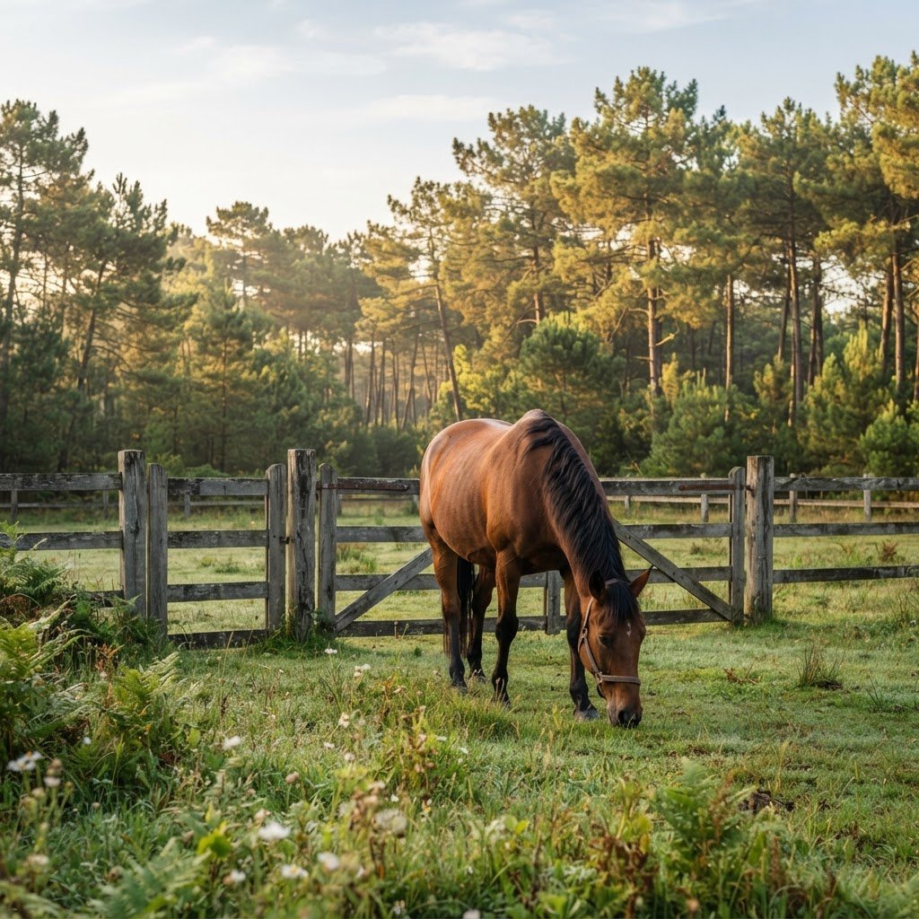 gite nature biscarrosse landes cheval La maison aux étoiles