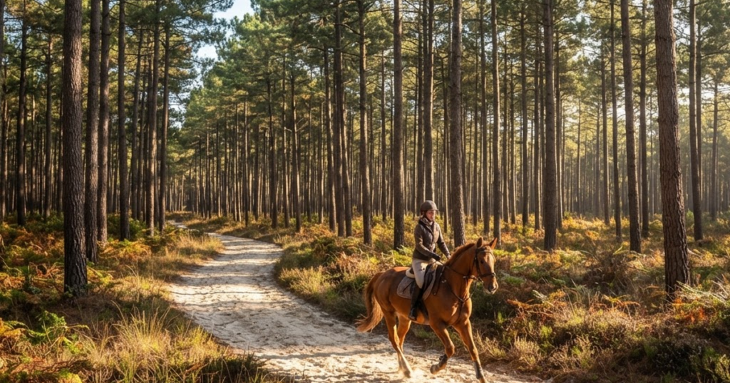 morcenx landes foret pistes equestres La maison aux étoiles